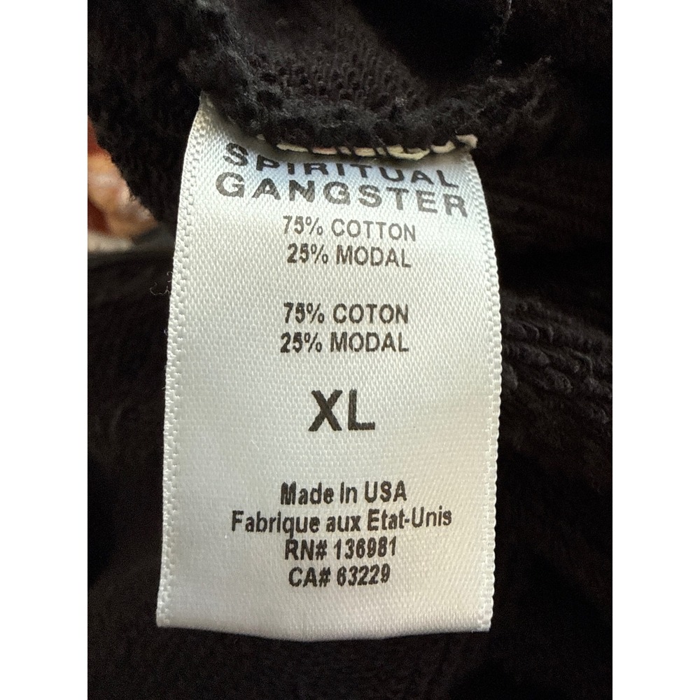Spiritual Gangster Womens Black Sleeveless Cotton Jumpsuit XL Relaxed Lounge - Picture 10 of 10